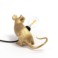 Seletti Mouse Lamp Lop Gold